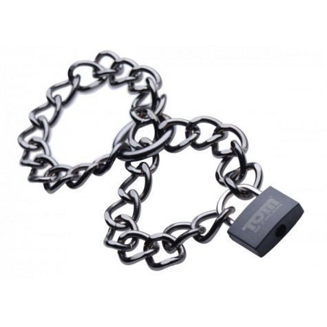 Металлические цепи-оковы с замком Locking Chain Cuffs