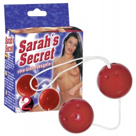 Красные вагинальные шарики Sarahs Secret